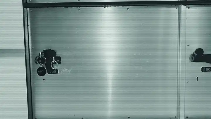 Oro Safe CCTV view, locker wall